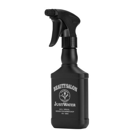 Professionele kapperswaterspray voor kapsalon en barbershop, zwarte waterspray 300 ml voor haarverzorging en salonwerk
