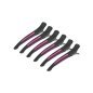 Kappersclips voor haar neon mix E-13, 6 stuks van 11,5 cm voor knippen, kleuren en stylen in salon en barbershop Kappersclips voor haar neon mix E-13, 6 stuks van 11,5 cm voor knippen, kleuren en stylen in salon en barbershop