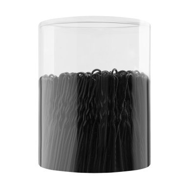 Professionele kappersspelden voor haar E-65, 300 stuks van 5 cm, zwart voor dagelijks gebruik in kapsalon en barbershop