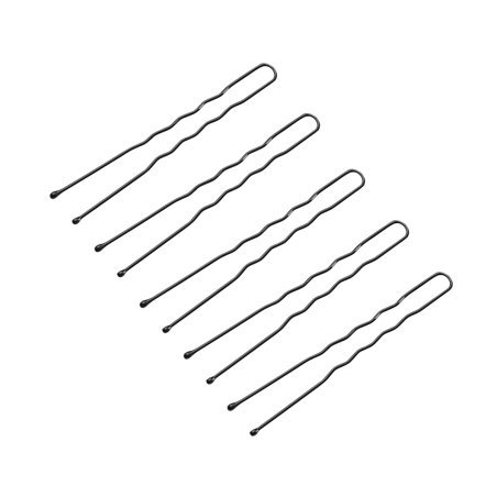 Kappersspelden voor haar E-65 zwart, 300 stuks van 6 cm voor professioneel gebruik in kapsalon, barbershop en styling