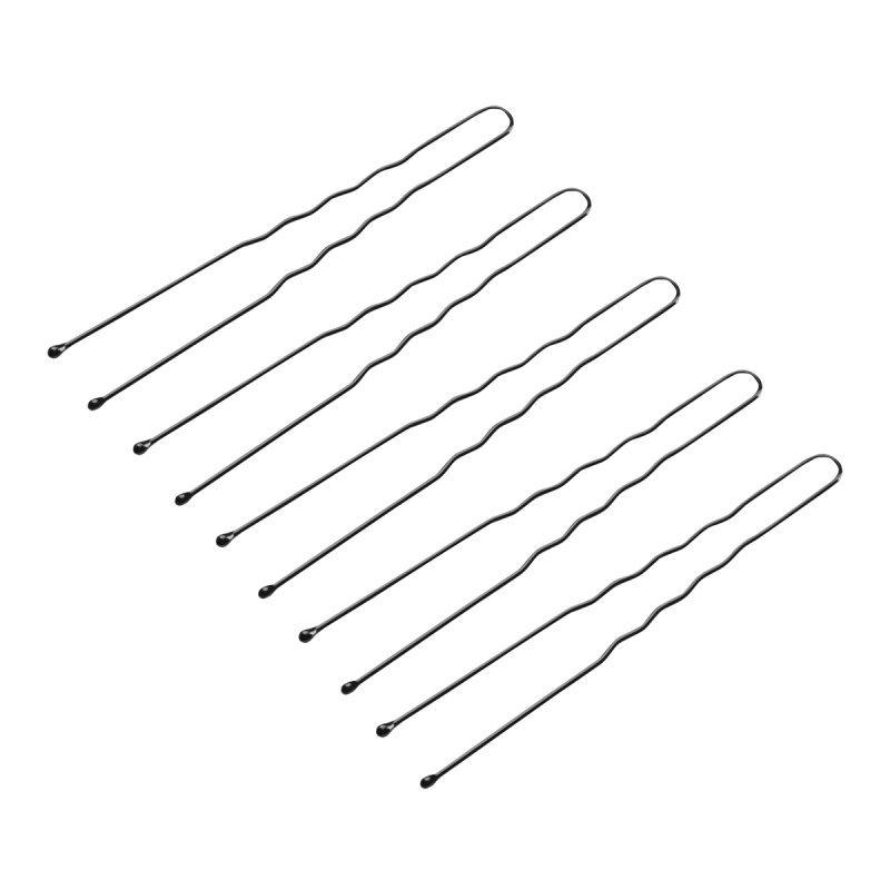 Kappersspelden voor haar E-65, 300 stuks van 7 cm, zwart voor professioneel gebruik in kapsalon en barbershop Kappersspelden voor haar E-65, 300 stuks van 7 cm, zwart voor professioneel gebruik in kapsalon en barbershop