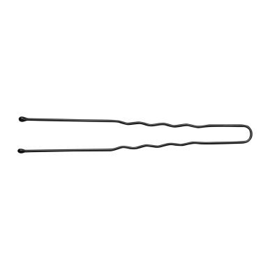 Kappersspelden voor haar E-65, 300 stuks van 7 cm, zwart voor professioneel gebruik in kapsalon en barbershop