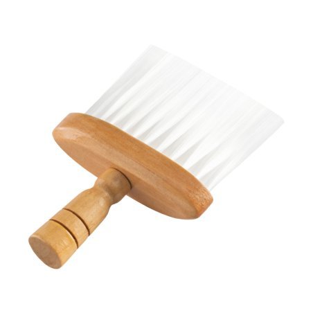 Nekborstel voor kappers Puck wit voor kapsalon en barbershop, professioneel hulpmiddel voor een verzorgde werkplek