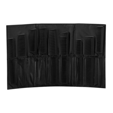 Carbonkammenset N-20 met 9 stuks voor knippen en styling, voor dagelijks professioneel gebruik in kapsalon en barbershop