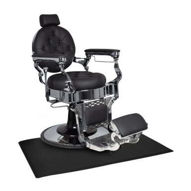 Rechthoekige barbermat onder stoel voor kapsalon en barbershop, professioneel voor knippen, styling en klantservice