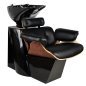 Barber wasunit Gabbiano Florence zwart-walnoot voor kapsalon, barbershop, haarwassen, styling en dagelijkse klantservice Barber wasunit Gabbiano Florence zwart-walnoot voor kapsalon, barbershop, haarwassen, styling en dagelijkse klantservice
