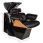 Barber wasunit Gabbiano Florence zwart-walnoot voor kapsalon, barbershop, haarwassen, styling en dagelijkse klantservice Barber wasunit Gabbiano Florence zwart-walnoot voor kapsalon, barbershop, haarwassen, styling en dagelijkse klantservice