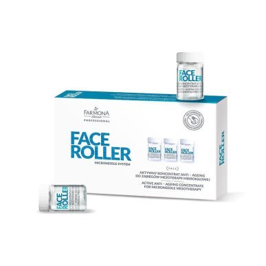Anti-aging concentraat Face Roller Farmona 5 x 5 ml voor professionele gezichtsverzorging en beautybehandelingen