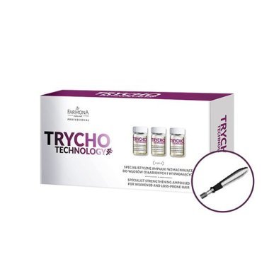 Versterkende haarampullen Farmona Trycho Technology 10 x 5 ml voor salonverzorging bij verzwakt en uitvallend haar