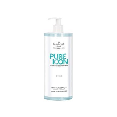 Hydraterende tonic Farmona Pure Icon 500 ml voor professionele huid- en lichaamsverzorging in salon en beautyretail