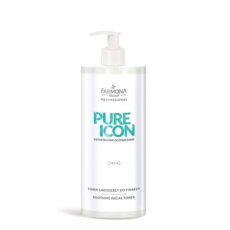 Kalmerende tonic Farmona Pure Icon 500 ml voor professionele huid- en lichaamsverzorging in salon en beautyshop