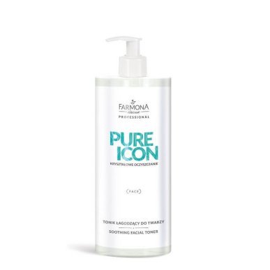 Kalmerende tonic Farmona Pure Icon 500 ml voor professionele huid- en lichaamsverzorging in salon en beautyshop