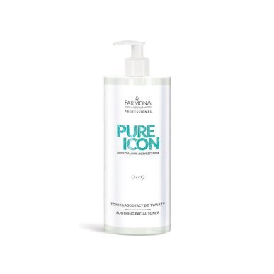 Kalmerende tonic Farmona Pure Icon 500 ml voor professionele huid- en lichaamsverzorging in salon en beautyshop