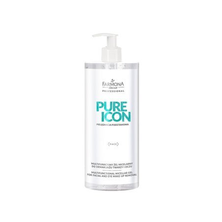 Micellaire make-upremovergel Farmona Pure Icon 500 ml voor gezicht en ogen voor professionele verzorging