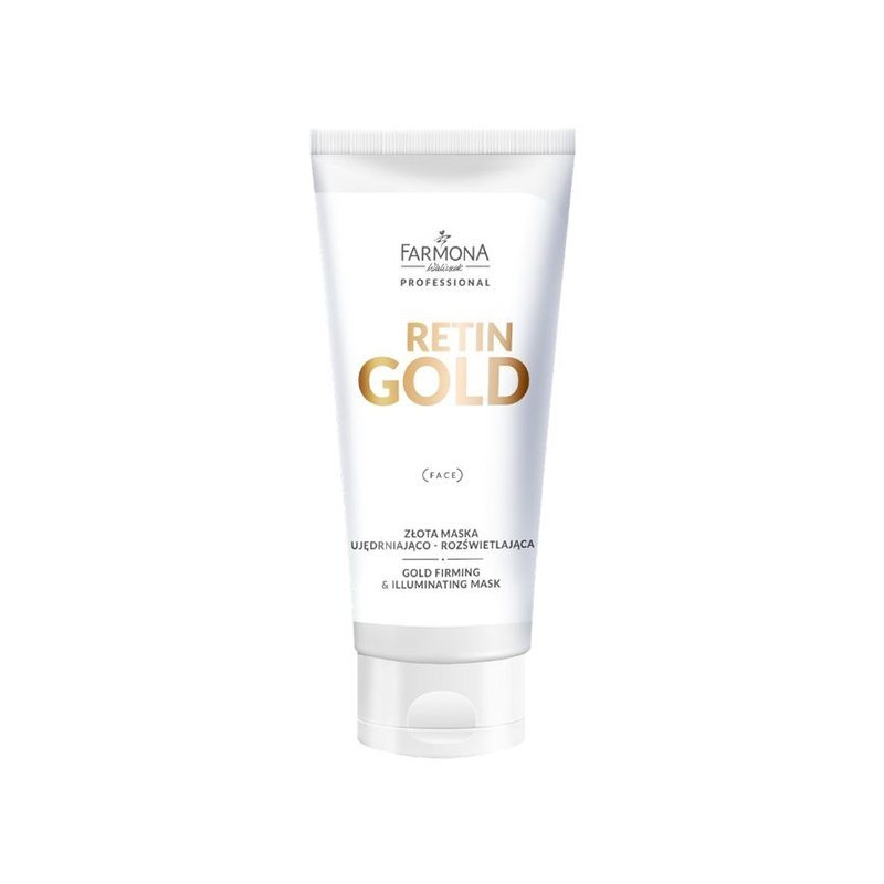 Verstevigend en verhelderend masker Farmona Retin Gold 200 ml voor professionele salonverzorging en beautyverkoop