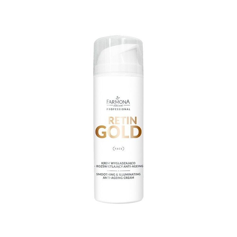 Anti-aging gezichtscrème Farmona Retin Gold 150 ml voor gladmakende en verhelderende gezichtsverzorging