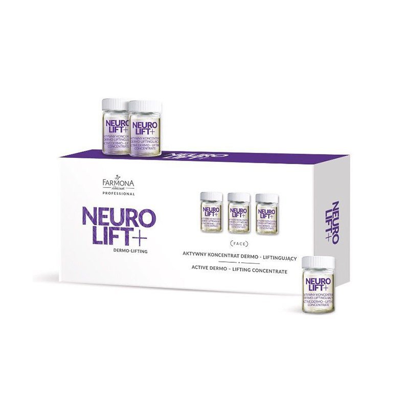 Dermo-liftingconcentraat Farmona Neuro Lift+ 10x5 ml voor professionele huidverzorging en cosmetische salonbehandelingen