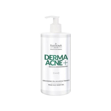 Gezichtswasgel Farmona Derma Acne+ peer 500 ml voor professionele salonverzorging en beautyverkoop