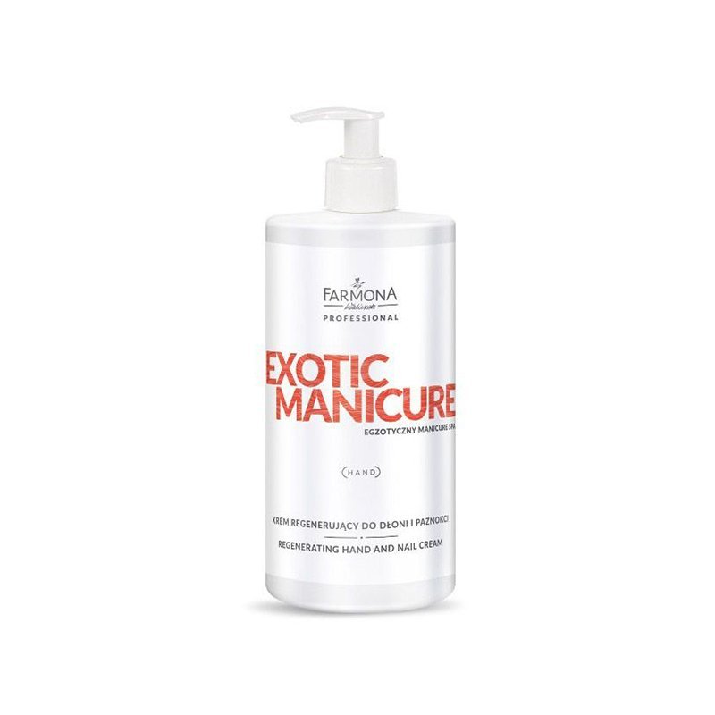 Regenererende hand- en nagelcrème Farmona Exotic Manicure 500 ml voor professionele salonverzorging en retail