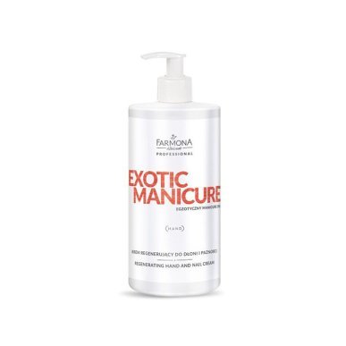 Regenererende hand- en nagelcrème Farmona Exotic Manicure 500 ml voor professionele salonverzorging en retail