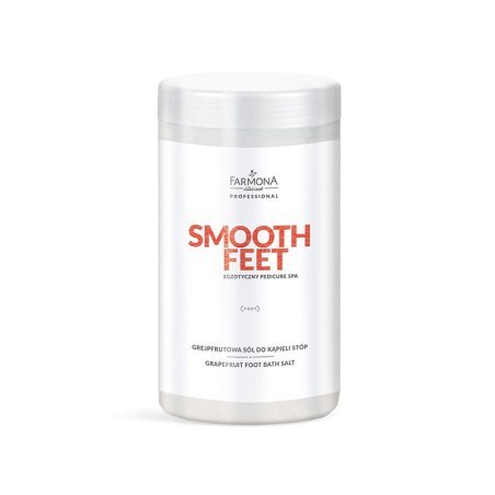 Voetbadzout Farmona Smooth Feet grapefruit 1500 g voor professionele voetverzorging en gebruik in de beautysalon