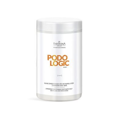 Sterk verzachtend voetbadzout Farmona Podologic Acid met AHA en BHA voor professionele voetverzorging in de salon, 1500 g