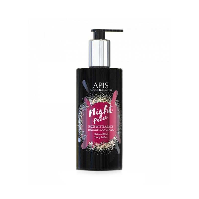 Verhelderende bodylotion Apis Night Fever met gouden deeltjes voor professionele lichaamsverzorging in salon en thuis, 300 ml Verhelderende bodylotion Apis Night Fever met gouden deeltjes voor professionele lichaamsverzorging in salon en thuis, 300 ml