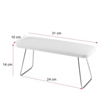 Manicure-handsteun MOMO 4-M wit voor manicure, pedicure en nagelstyling in professionele salons en mobiele service
