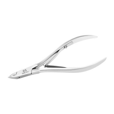 Nagelriemtang met bek 3,5 mm Ocho Pro 03 voor manicure, pedicure en professioneel nagelriemwerk in de salon