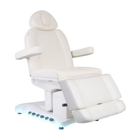 Elektrische behandelstoel Azzurro 708B Exclusive met 4 motoren en verwarming voor professionele salons en beautybehandelingen