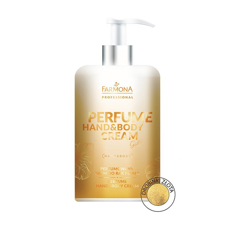 Geparfumeerde hand- en lichaamscrème Farmona Perfume Hand And Body Cream Gold 300 ml voor salon en thuisverzorging
