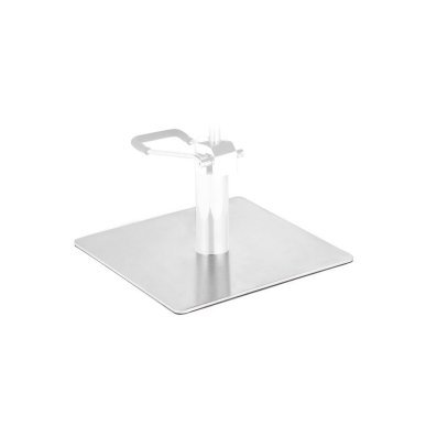Vierkant inox onderstel voor barberstoel Gabbiano L009 als praktisch reserveonderdeel voor professionele salonservice