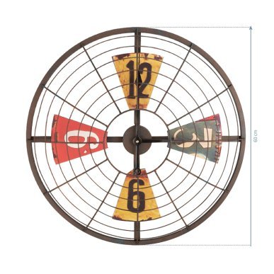 Decoratieve klok Fan voor saloninrichting en werkorganisatie met professionele uitstraling in salon en praktijk