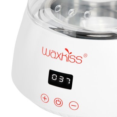 Waxverwarmer FHC-E2052 500 ml 100 W voor professioneel gebruik bij het verwarmen van wax in salon en thuis, witte uitvoering