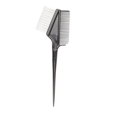 Verfkwast met kam zwart D-08 voor professioneel kapperswerk, praktische applicatie en nette werkorganisatie in de salon