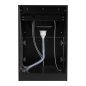 Professionele barber wasunit Gabbiano BB06 zwart voor kapsalon, barbershop en verzorgde salonservice met nette werkruimte