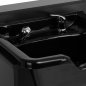 Professionele barber wasunit Gabbiano BB06 zwart voor kapsalon, barbershop en verzorgde salonservice met nette werkruimte