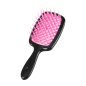 Haarborstel HS zwart-roze voor professioneel kapperswerk in de salon, praktisch hulpmiddel voor dagelijkse haarverzorging