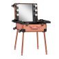 Mobiele beautycase met werkstation T-27 roségoud voor professioneel salonwerk en mobiele beautydiensten bij klanten