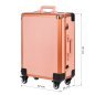 Mobiele beautycase met werkstation T-27 roségoud voor professioneel salonwerk en mobiele beautydiensten bij klanten