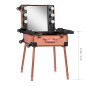 Mobiele beautycase met werkstation T-27 roségoud voor professioneel salonwerk en mobiele beautydiensten bij klanten