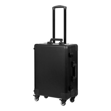 Mobiele beautycase met werkstation T-27 voor professioneel salonwerk, zwarte uitvoering voor vaste en mobiele beautydiensten
