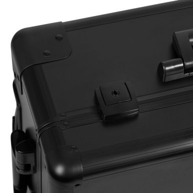 Mobiele beautycase met werkstation T-27 voor professioneel salonwerk, zwarte uitvoering voor vaste en mobiele beautydiensten