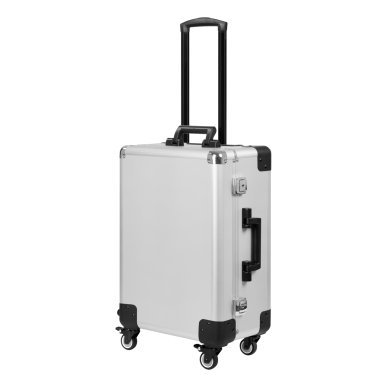 Mobiele beautycase met werkstation T-27 zilver voor professionele saloninrichting en praktische mobiele beautyservice