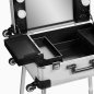 Mobiele beautycase met werkstation T-27 zilver voor professionele saloninrichting en praktische mobiele beautyservice Mobiele beautycase met werkstation T-27 zilver voor professionele saloninrichting en praktische mobiele beautyservice