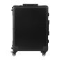 Mobiele beautycase met zwarte speakers voor professioneel salonwerk en mobiele beautyservice als praktisch werkstation