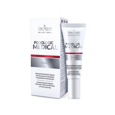Geconcentreerd nagelserum Farmona Podologic Medical bij symptomen van onycholyse voor professionele pedicure 15 ml
