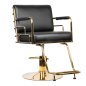 Hairdressing Chair Prato Gold And Black Gabbiano