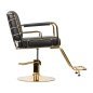 Hairdressing Chair Prato Gold And Black Gabbiano