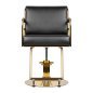 Hairdressing Chair Prato Gold And Black Gabbiano